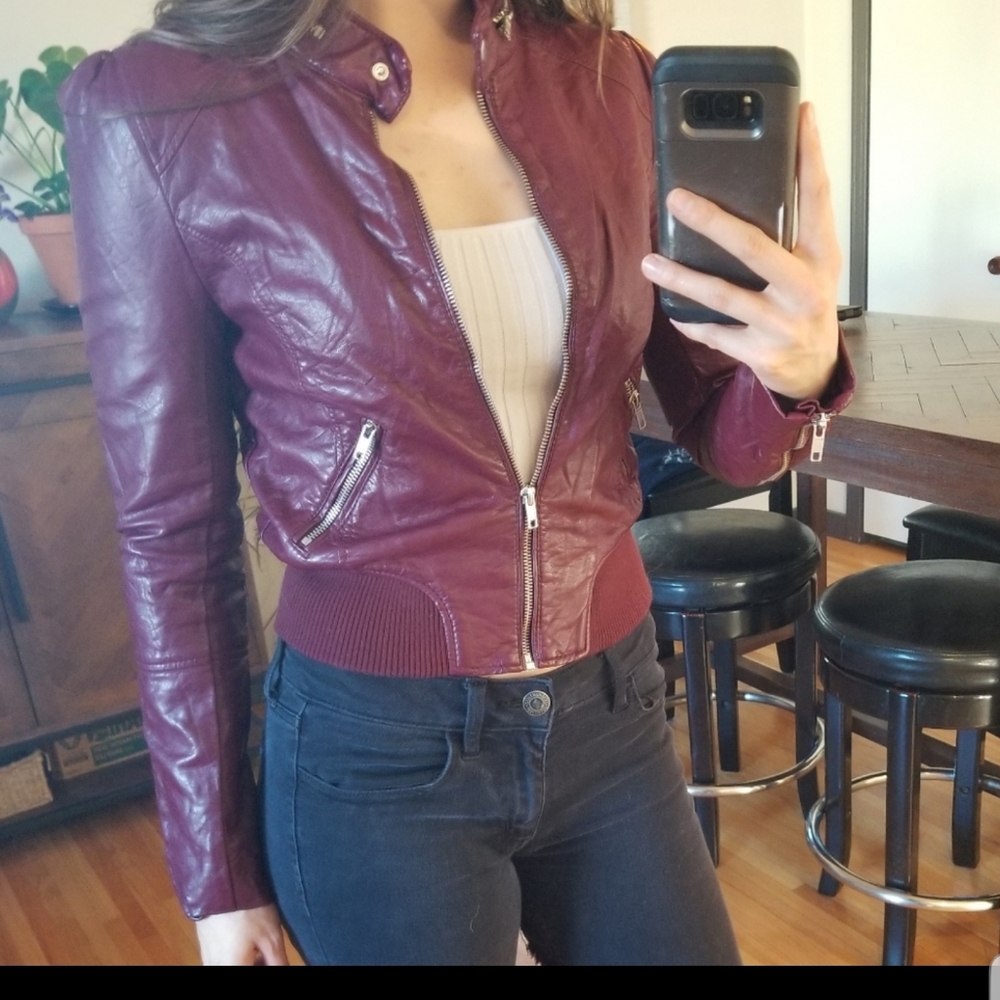 Burgundy Jacket